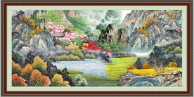 客厅山水画 