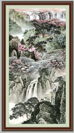 客厅山水画 