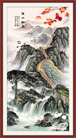 竖幅长城