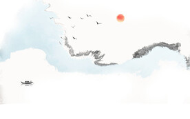 抽象水墨山水