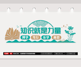 知识就是力量文化墙