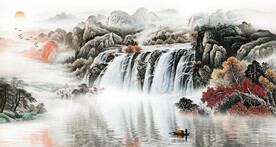 山水背景横图