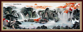 聚宝盆风水画