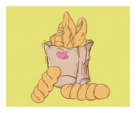 面包插画