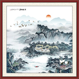 客厅山水画