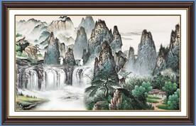 客厅山水画 