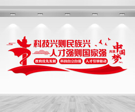 科教兴国文化墙