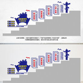 警营楼梯文化墙