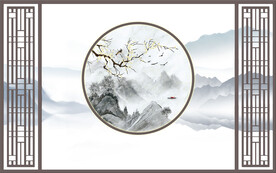 中式水墨山水