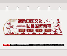 传承中医文化文化墙