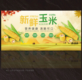 玉米展板