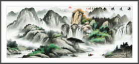 山水水墨画