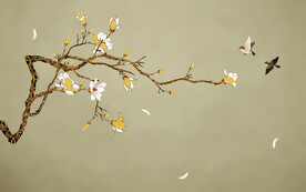 古典花鸟玉兰
