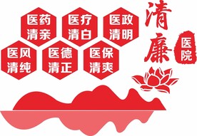 清廉医院文化墙