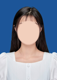 女生学院风毛衣证件照图片