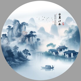 水墨风景画