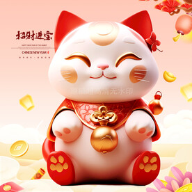 春节招财猫