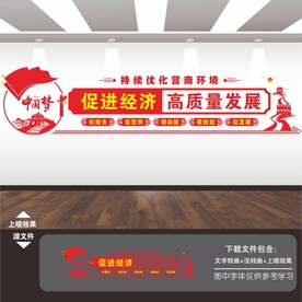 持续优化营商环境文化墙