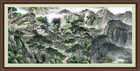 客厅山水画 