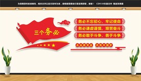 三个务必文化墙