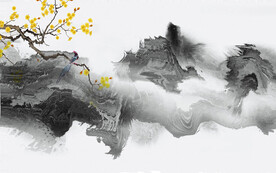 抽象水墨山水