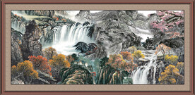 中堂山水画 