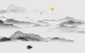 中式山水画