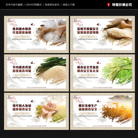 节约粮食宣传展板