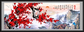 梅花山水画