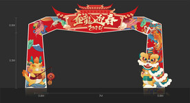 国潮新年龙门