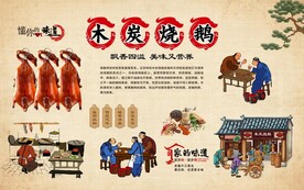 木炭烧鹅