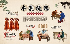 木炭烧鹅