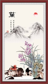 国画兰花