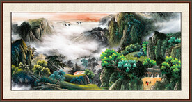 中国画山水画 