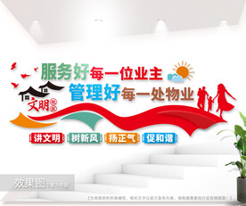 文明社区文化墙