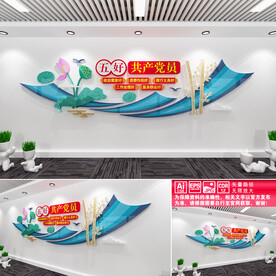 五好党员文化墙