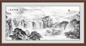 水墨国画山水