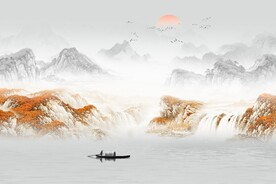 中式山水画