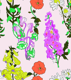 手绘花