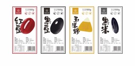 红豆黑豆玉米糁包装标签