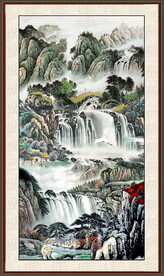 中国画山水画 