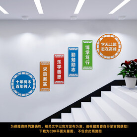 学校楼梯文化墙