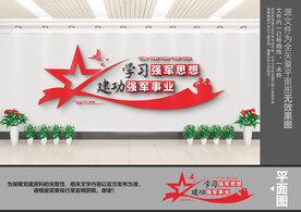 军营标语文化墙