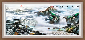 山水水墨风景