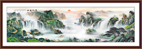 山水风景壁画