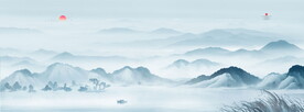 客厅山水画