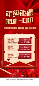 年终钜惠特价房海报