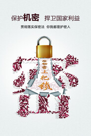 保密海报