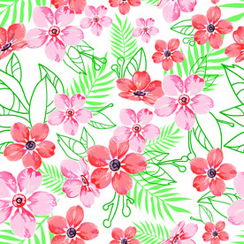 手绘花
