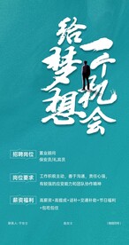 地产招聘海报